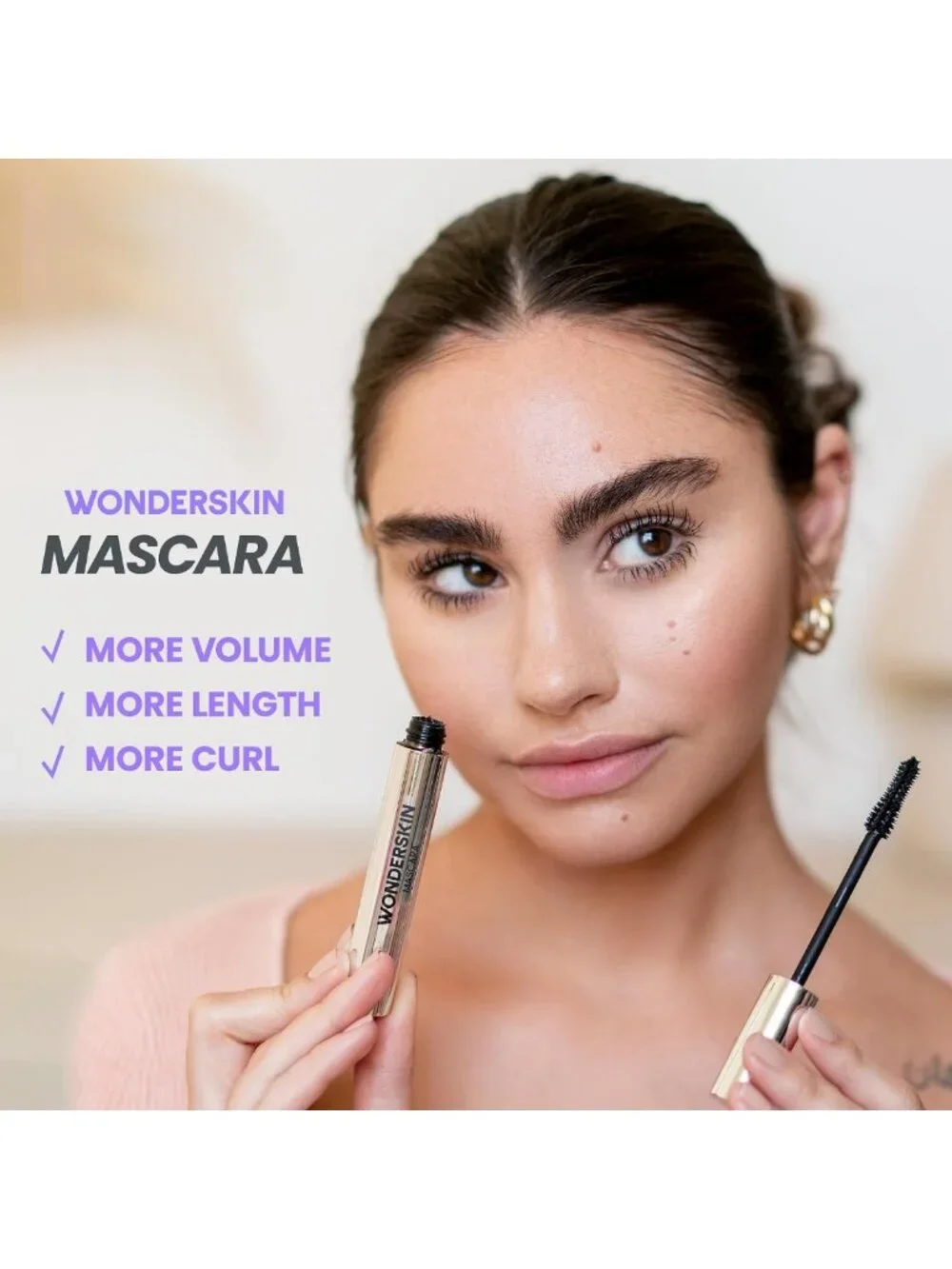Volumizing Black Mascara for Length, Curl & Smudge-Proof Lash Makeup